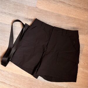 Black Women's Cargo Shorts